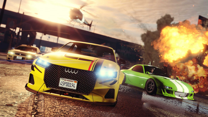 Artwork von GTA 5 auf Next Gen (Bild: Rockstar Games)